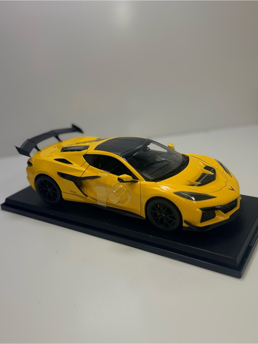 Chevrolet Corvette C8 Z06 Yellow Die-Cast Sports Car Toy by